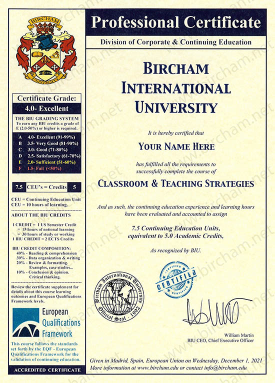 Educação Continuada Bircham International University